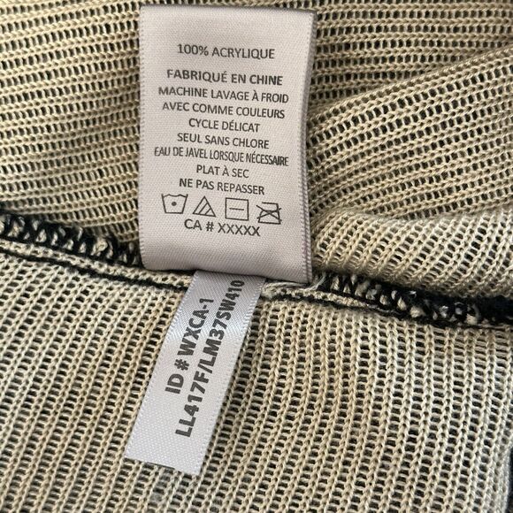 Black and White Geometric Cardigan, Open Front, Draped, Tribal Print, Aztec Boho - Picture 15 of 15